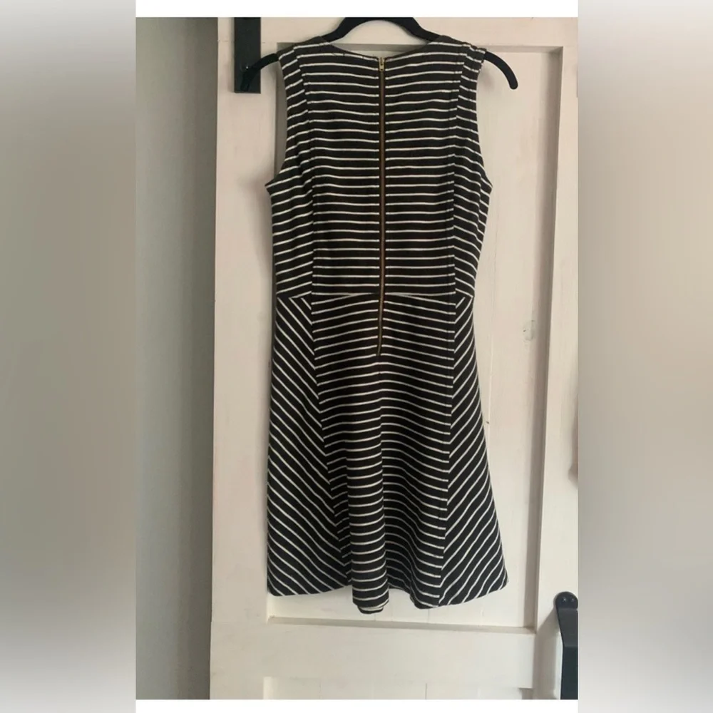 J.Crew Black and White Striped Dress Sz 0